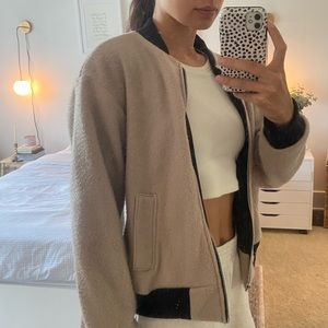 Urban Outfitters Fleece Bomber Jacket/Coat